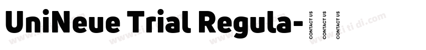 UniNeue Trial Regula字体转换